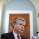 Christopher Wray, director of the Federal Bureau of Investigation (FBI), pauses during a House Intelligence Committee hearing on April 15, 2021 in Washington, D.C.